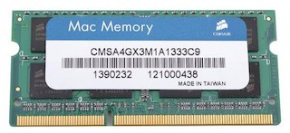 Память SO-DDR3 4096Mb 1333MHz Corsair (CMSA4GX3M1A1333C9) RTL