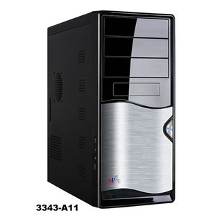 Корпус Super Power Q3343-A11 Black-Silver 450W USB/Audio/Fan