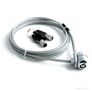 Тросик для ноутбука CL-10, Kensington Lock, на ключе, 1.2м, блистер, RTL