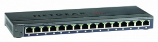 Коммутатор Netgear (GS116E-100PES) Prosafe Plus 16-port 10/100/1000Mbps, ext. power supply