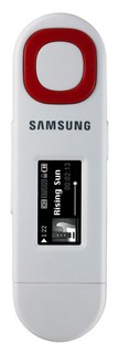Плеер Flash Samsung U5 2Gb белый MP3 OGG WMA ASF FM Диктофон 20 ч аудио USB 2.0