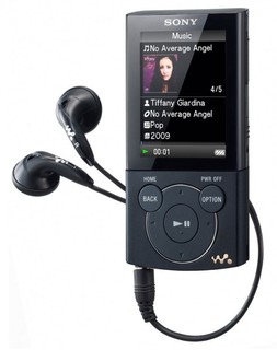 Плеер Flash Sony NWZE444B 8Gb D&D чёрный (Kit with speakers)