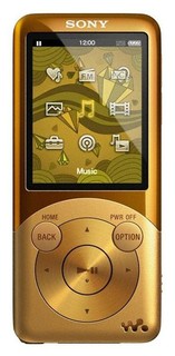 Плеер Flash Sony NWZS754 8Gb Gold
