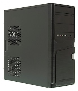 Корпус FORMULA FN-337P black 500W ATX SECC 2*USB audio 80mm fan