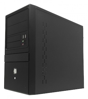 Корпус FORMULA FM-504D black 400W mATX  2*USB audio 80mm fan