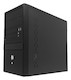 Корпус FORMULA FM-504D black 400W mATX  2*USB audio 80mm fan