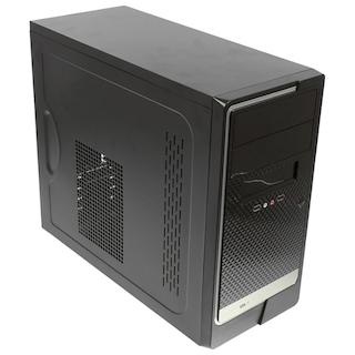 Корпус FORMULA FM-524D black 400W mATX  2*USB audio 80mm fan