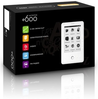 Электронная книга Digma e600 6 дюймов чёрная, чехол, 2Gb, fb2,djvu,pdf,txt,html,epub