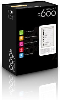 Электронная книга Digma q600 6 дюймов чёрная, чехол, Qwerty клавиатура, 2Gb