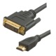Кабель KRAULER HDMI -DVI 24GOLD 1.8m блистер