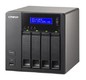 Сетевой накопитель Qnap TS-419P II с четырьмя отсеками для жестких дисков. Marvell 2 ГГц