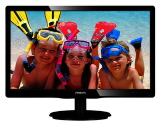 Монитор Philips 21.5" 226V4LSB/01 Black TN LED 5ms 16:9 DVI 10M:1 250cd