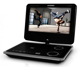 Портативный DVD Плеер Hyundai H-LCDVD908T серебристый