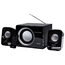 Колонки Sven MS-300 черный (12Вт FM-тюнер USB/SD дисплей ПДУ)