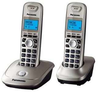 Р/Телефон Dect Panasonic KX-TG2512RUN (платиновый, 2 трубки)