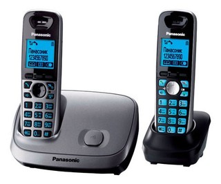 Р/Телефон Dect Panasonic KX-TG6512RU2 (серый+черный)