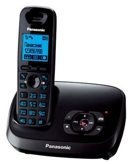 Р/Телефон Dect Panasonic KX-TG6521RUB (черный)