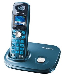 Телефон Panasonic Dect KX-TG8011RUC (синий металлик)