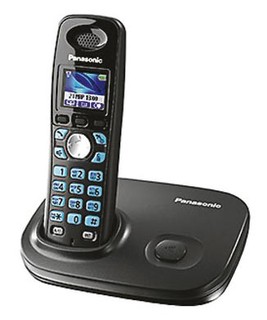 Телефон Panasonic Dect KX-TG8012RUT (темно-серый металлик, 2 трубки)