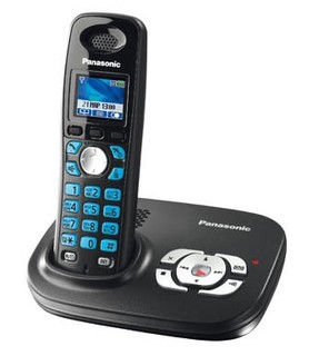 Телефон Panasonic Dect KX-TG8021RUT (темно-серый металлик, автоответчик)