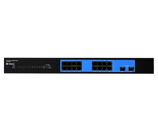 Коммутатор TRENDnet TEG-160WS 2 уровня 16х10/100/1000 Мбит/с 2хMini-GBIC web