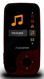 Плеер Flash Digma Q3 4Gb Red 1.8" FM /FM/AVI/AMV/MP3/WMA/FLAC/OGG/APE/ASF/WAV/TF slot