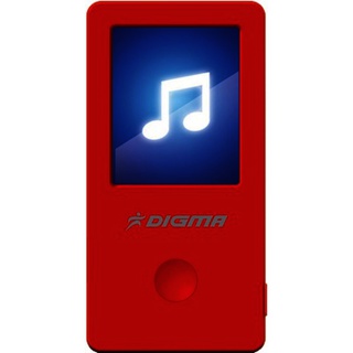 Плеер Flash Digma T2 8Gb Red 1.8" FM Dic MicroSDHC HedPh WMA Txt Vid AVI /TOUCH SCREEN/AMV/MP3/WMA/T