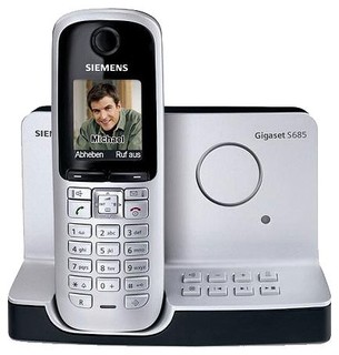 Телефон Siemens Dect Gigaset S685 титановый (автоответчик)