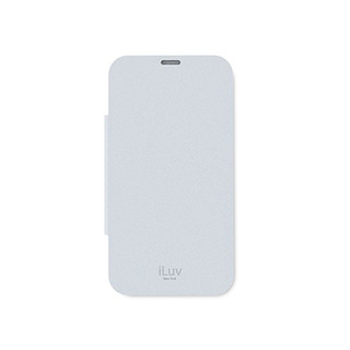 Чехол для Samsung Galaxy Note 2 натуральная кожа белый iLuv ICS7J347WHT (книжка)