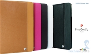 Чехол Pierre Cardin FLIP COVER WITH LM CASE for Ipad Mini, КОЖА СВЕТЛО КОРИЧНЕВЫЙ (UKP31-light brown-Ipad Mini)