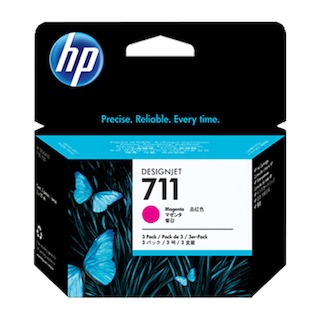 Картридж струйный HP 711 пурпурный для HP Designjet T120/T520 ePrinter series 29 мл (CZ131A)