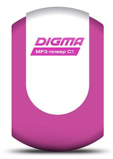 Плеер Flash Digma C1 4Gb purpule FM HedPh WMA \MP3\WMA\Clip