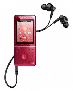 Плеер Flash Sony NWZE473R.EE 4Gb Red