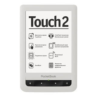 Электронная книга PocketBook 623 Touch 2 серебристый 6" 1024x768 4Gb SD