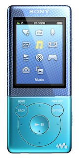 Плеер Flash Sony NWZE473L.EE 4Gb light blue