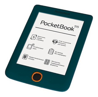 Электронная книга PocketBook 515 5" E-Ink Pearl 600x800 1.0Ghz 256Mb/4Gb черный/зеленый
