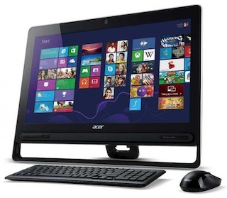 Моноблок Acer Aspire Z3-605 23" FHD P 2127U/4Gb/500Gb 7.2k/IntHDG/DVDRW/MCR/W8SL64/WiFi/BT/клавиатура/мышь