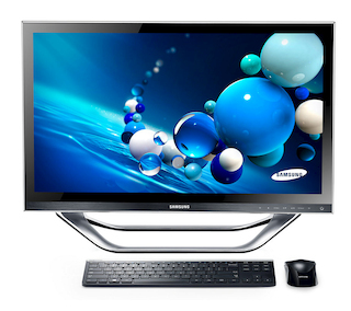 Моноблок Samsung DP700A7D-X01 DT 27" FHD i7 3770T/8Gb/1Tb 5.4k/HD7850 1Gb/BD/W8SL64/black/клавиатура/мышь