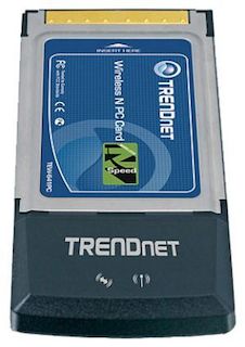 Адаптер TrendNet TEW-641PC Wi-Fi PCMCIA карта стандарта 802.11n 300 Мбит/с