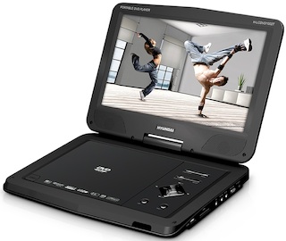 Портативный DVD Плеер Hyundai H-LCDVD1002T черный
