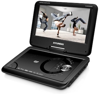 Портативный DVD Плеер Hyundai H-LCDVD909T черный