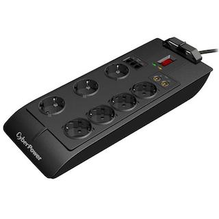 Сетевой фильтр Cyberpower SB0701AD 1.8м (7 розеток) черный