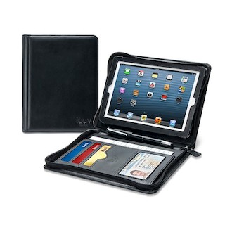 Чехол iLuv для iPad Mini CEOFolio black кожаный на молнии (ICA8J345BLK)