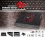 Подставка для ноутбука GlacialTech V-Shield VF black/red 15.6" (295x370x45mm) USB(CN-VF00A000AC0001)