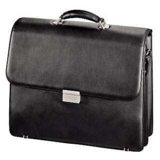 Портфель Hama H-101158 для ноутбука Business 17.3" (44 см) 42 х 31 х 5 см черный