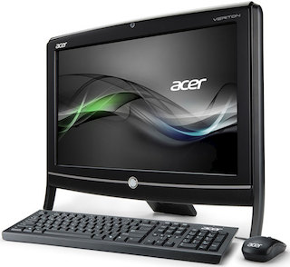 Моноблок Acer Veriton Z2650G 20.1" HD+ P G2020/4Gb/500Gb/IntHDG/DVDRW/MCR/DOS/WiFi/BT/Web/клавиатура/мышь
