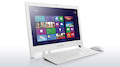 Моноблок Lenovo C255 18.5" HD E1-2500/4Gb/500Gb/HD8240/DVDRW/W8SL64/WiFi/BT/white 1366*768/Web/клавиатура/мышь /белый