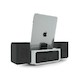 Док-станция Iluv IMM747BLK для iPad/iPhone USB + mini jack зарядка и прослушивание 3 динамика