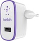 Зарядное устройство Belkin 2,1A пурпурный (F8J052vfPUR)