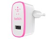 Зарядное устройство Belkin 2,1A розовый (F8J052vfPNK)